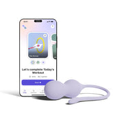 Perifit Care+ probe angled in hand, highlighting comfortable design for real-life Kegel training