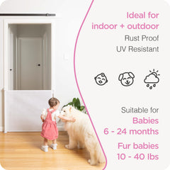 Perma Child Safety hardware mounted gate installation