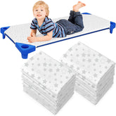 Peryiter cot sheets with star pattern for 24x51 daycare cots.