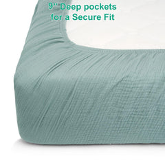 Pet Rejoir breathable muslin cotton sheet enhances the baby sleep environment.