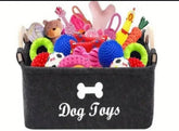 Pet Toys Box easy to carry, lightweight and portable for tidy play areas.