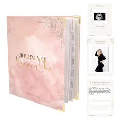 Petal & Pearl PP pregnancy journal cover with gender neutral keepsake design.