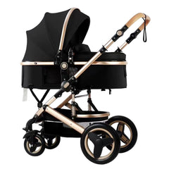Petit B612 luxury stroller with bassinet mode for newborn comfort on the go.
