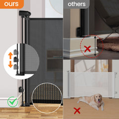 Petstars retractable gate top lock engaged for secure use