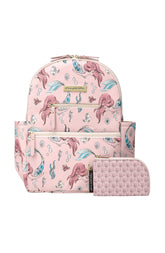 Petunia Pickle Bottom Ace Backpack Little Mermaid design, spacious interior for baby essentials on the go