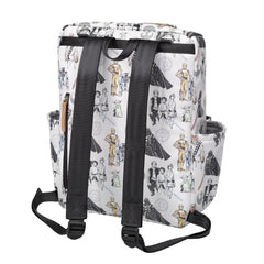 Petunia Pickle Bottom Method Backpack organized pockets highlight quick-access storage.