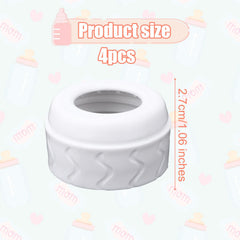 PEUTIER bottle nipple collar ring compatible with glass and plastic Dr. Brown's bottles for 4oz and 8oz