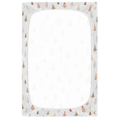 Pfrewn crib sheet with 4-way stretch stays in place during naps