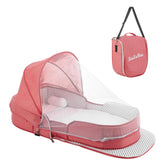 PGONEEE baby travel bassinet folded in a backpack for easy travel