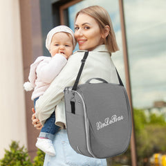PGONEEE baby travel bassinet soft pad creates a cozy nap area.