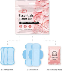 Close-up of pantiliners and pads showing light to regular coverage for daily wear.
