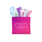 ph Advantage portable period kit teen pink front view, compact for school days.