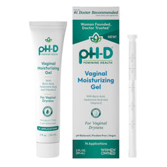pH-D boric acid gel bottle showing easy insertion and comfort.