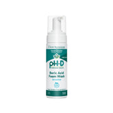 pH-D Feminine Health Boric Acid Foam Wash bottle front, gentle formula for sensitive skin