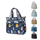 PHEBEN Cat Paradise diaper bag tote front pocket for quick access to essentials.