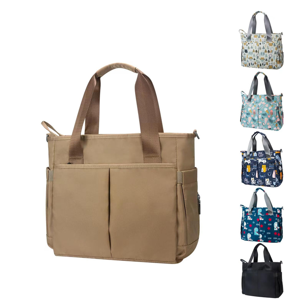 PHEBEN diaper bag tote with waterproof fabric protects belongings on the go.