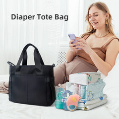 PHEBEN diaper tote waterproof exterior protecting bottles and contents