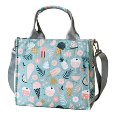 PHEBEN small diaper bag tote with dessert cartoon design, ideal for on-the-go organizing.