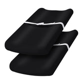 PHF black 2-pack changing pad cover, easy setup for standard pads