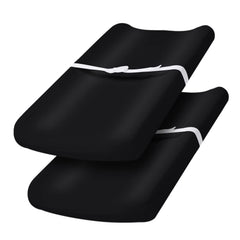 PHF black 2-pack changing pad cover, easy setup for standard pads
