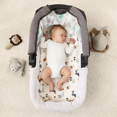 PHF bassinet sheets universal fit demonstrates secure bottom elastic for snug placement.