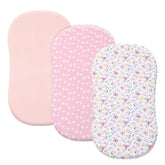 PHF butterfly breathable bassinet sheets snugly fit standard mattresses for gentle sleep.