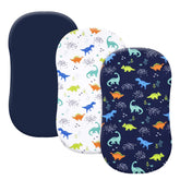 PHF dinosaur bassinet sheet in navy pattern for infant comfort.