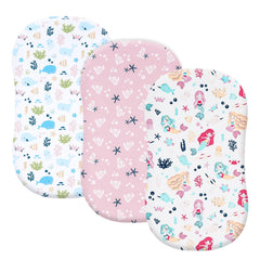PHF Mermaid bassinet sheet with stretch-fit keeps bedding flat and secure.