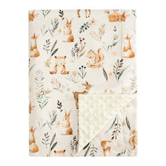 PHF Minky baby blanket double layer provides warmth and security during naps.