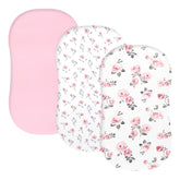 PHF rose floral bassinet sheets pack of three for a plush, cozy sleep surface