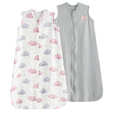 PHF Sleep Sack Clouds Two-Way Zip: breathable muslin for peaceful naps.