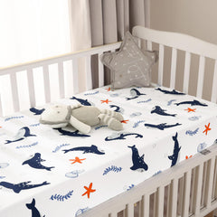 PHF soft microfiber crib sheet feels gentle against baby's skin.