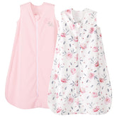 PHF floral-pattern sleep sack in soft fleece for 6-12 months, cozy and breathable.