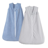 PHF warm micro-fleece baby sleep sack in grey for cozy daytime naps
