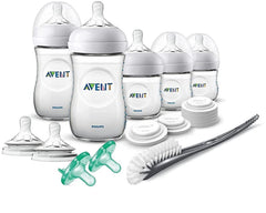 Philips Avent natural 9oz bottle showing wide nipple for natural latch.