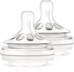 Philips Avent Natural Fast Flow Nipple 6M+ 2pk—anti-colic design to reduce air
