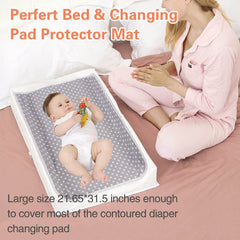Large 21-5/8 by 31.5 inch size covers contoured pads.