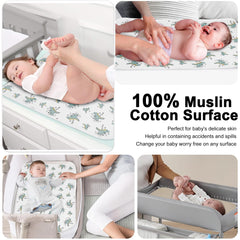 PHOEBUS BABY absorbent muslin layers keep baby dry between changes