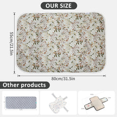 PHOEBUS BABY changing pad folded for travel shows compact portability.