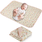 PHOEBUS BABY changing pad front view with soft muslin top for comfortable diaper changes.