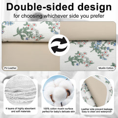 PHOEBUS BABY changing pad large 19.7x25.6 inch size for cribs and tables.