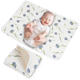 PHOEBUS BABY changing pad with leather back provides waterproof protection for travel changes.