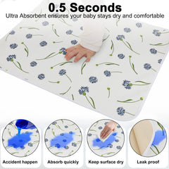 PHOEBUS BABY four-layer muslin top keeps baby dry and comfy.