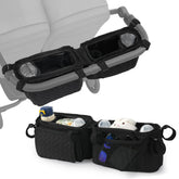 PHOEBUS BABY double stroller caddy organizer keeps essentials within reach on walks
