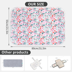PHOEBUS BABY easy wipe-clean action illustrates fast mess cleanup after diaper changes.