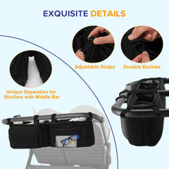 PHOEBUS BABY non-slip design stays put on bumpy paths