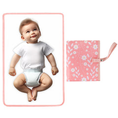 PHOEBUS BABY portable changing pad with large 25.5 by 15 inch surface for comfortable diaper changes.