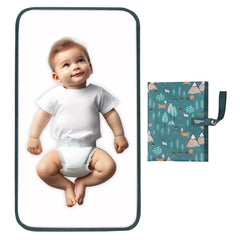 PHOEBUS BABY portable changing pad opened for comfortable diaper changes.