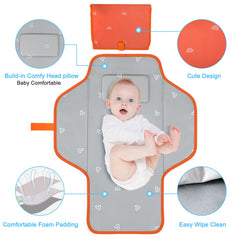 PHOEBUS BABY waterproof fabric keeps surfaces dry during messy diaper changes.