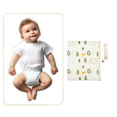 PHOEBUS BABY portable changing pad with waterproof Ivory Fox for clean, on-the-go diaper changes.